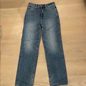 Pistola straight leg blue jeans, size 24